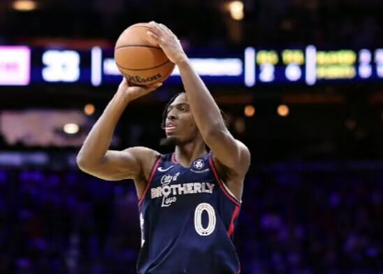 Crazy three-pointers! The 76ers & Hornets made a total of 14 hits in the first quarter, with a shooting rate of 56%.