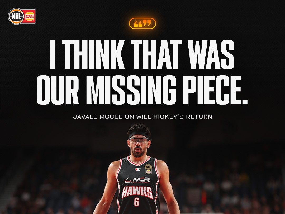 McGee: Opponents can't guard against the pick-and-roll of Hecky and I. We are a dangerous pairing.