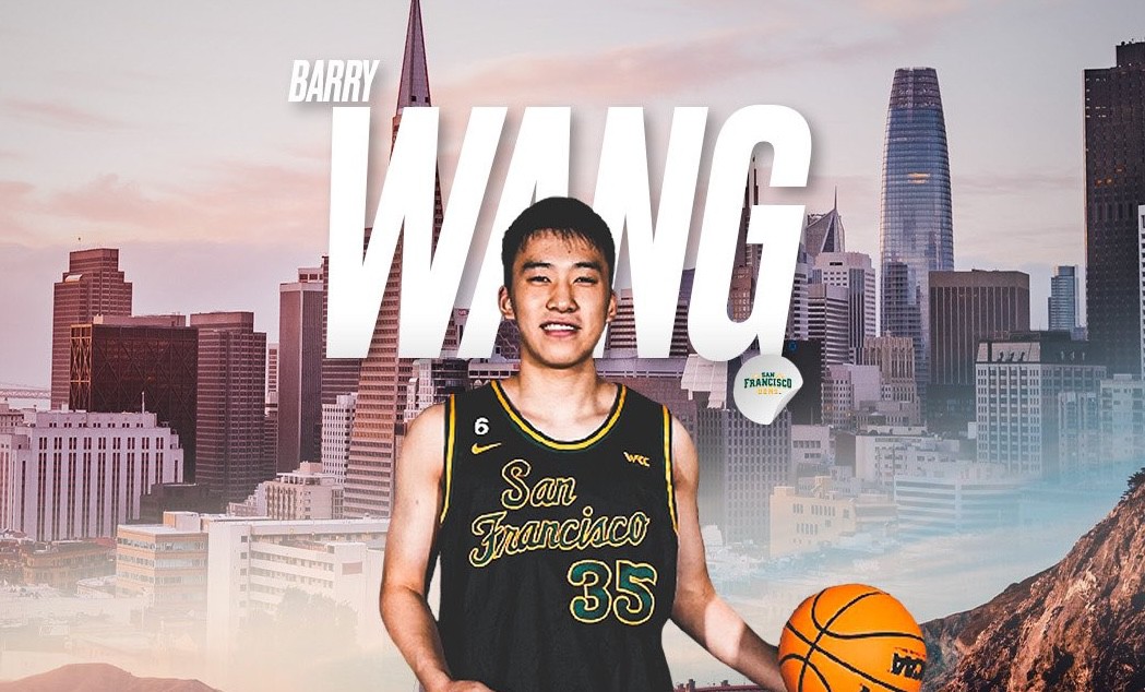 University of San Francisco 80-70 Portland State University, Wang Junjie scored 5 points on 1 of 5 goals