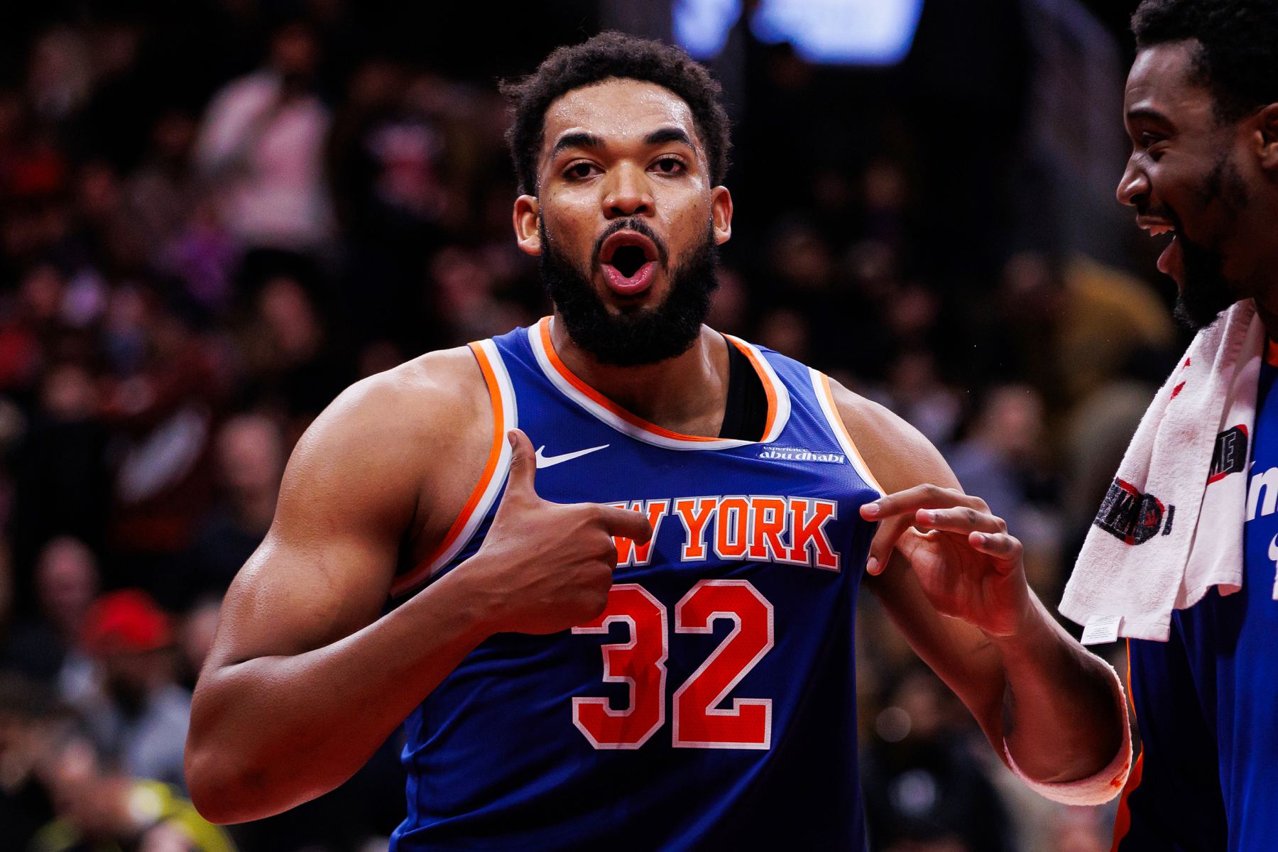 Full firepower! Towns made 11 of 16 shots in the half and scored 31 points, 3 rebounds and 2 assists.