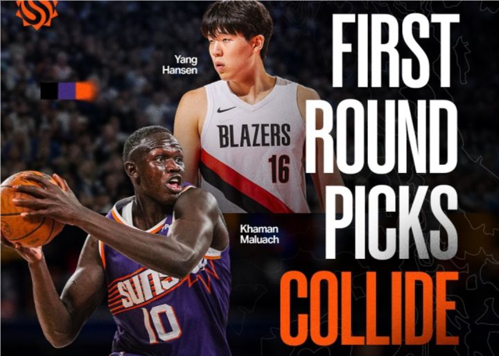 Both first-round picks! The media posted posters for today’s G-League matchup between Maluachi and Yang Hansen