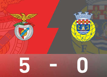 Portuguese Super League match report: Pavlidis hat trick, Benfica beat Aroka 5-0