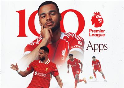On a milestone night, Gakpo made his 100th Premier League appearance for Liverpool.