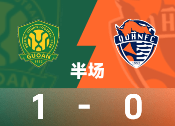 Chinese Super League Halftime: Dawan assists, Fabio scores, Beijing Guoan 1-0 Qingdao Hainiu