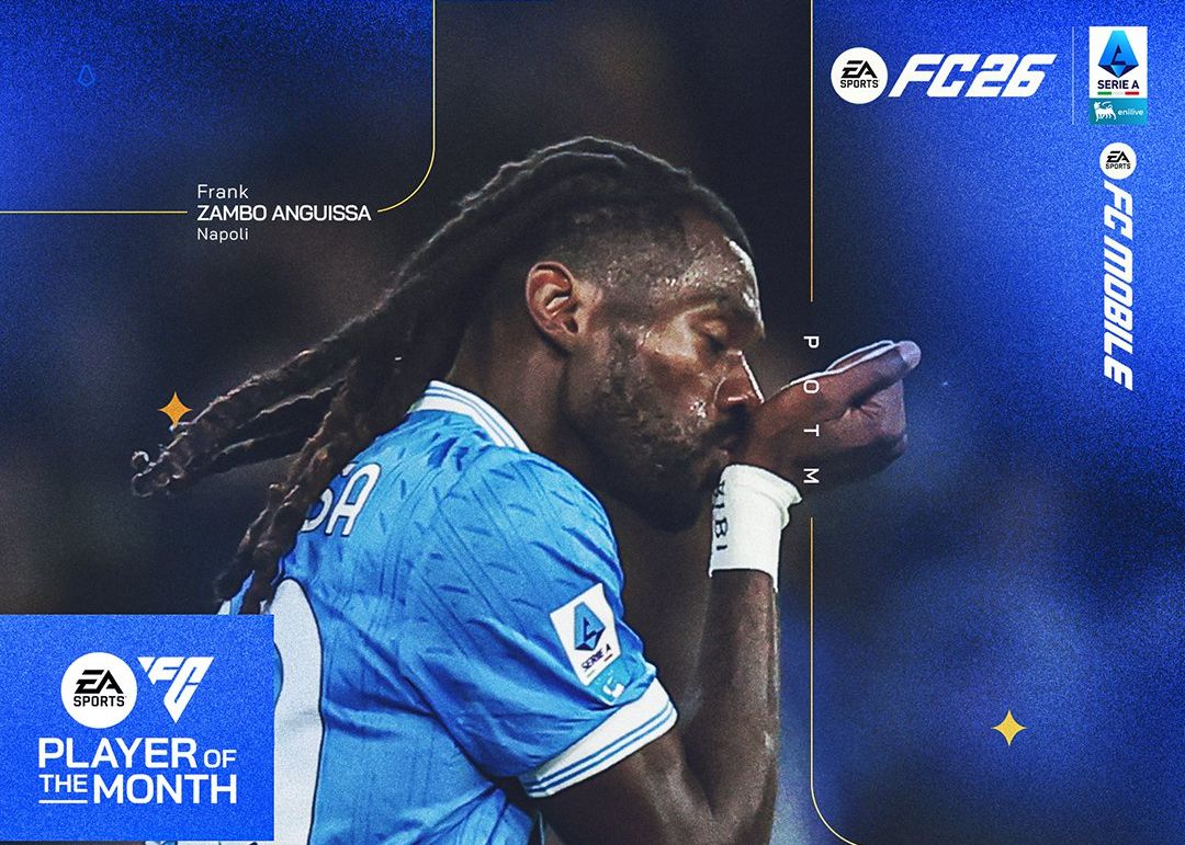 Official: Napoli midfielder Anguissa elected Serie A Player of the Month for October