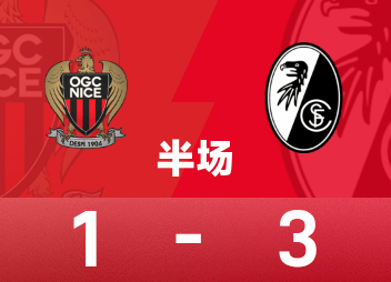 Europa League halftime: Suzuki Yuito assists + points, Freiburg 3-1 Nice