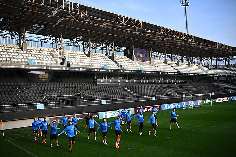 Icelandic Football Association: About 30 Icelandic fans went to the visiting team’s stadium to cheer for the team.