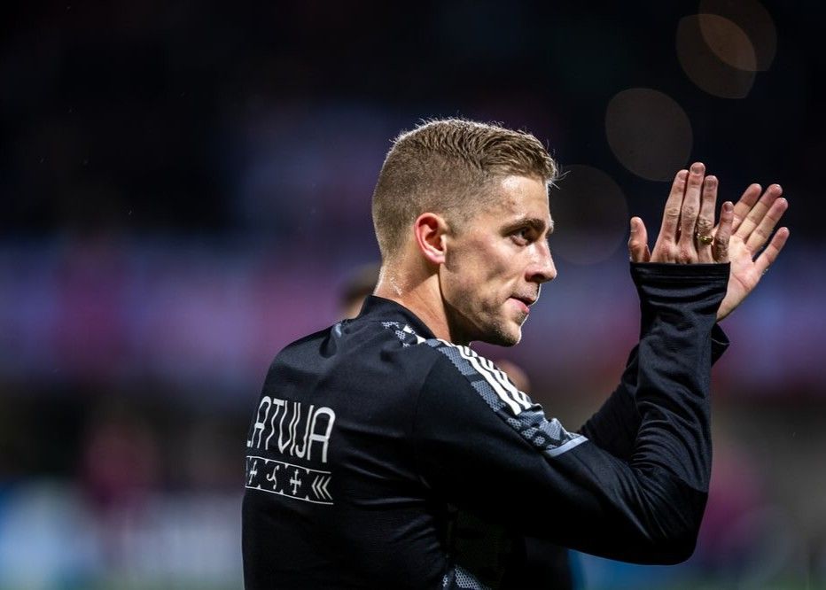 Latvian striker: Maybe we defended most of the time, but we tried our best to win in the final game