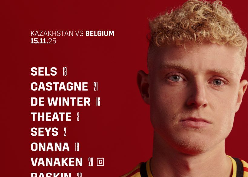 Win and qualify! Belgium's away game against Kazakhstan starts: Doku and Deketrare will play